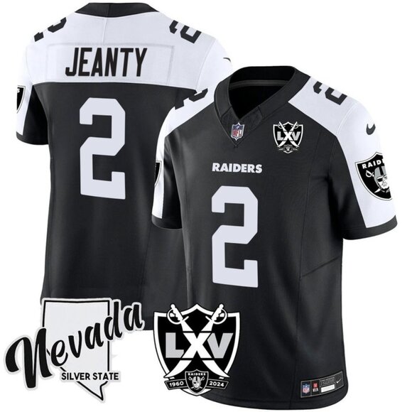 Mens Youths Kids Womens Asthon Jeanty Vapor Stitched Jersey Black White